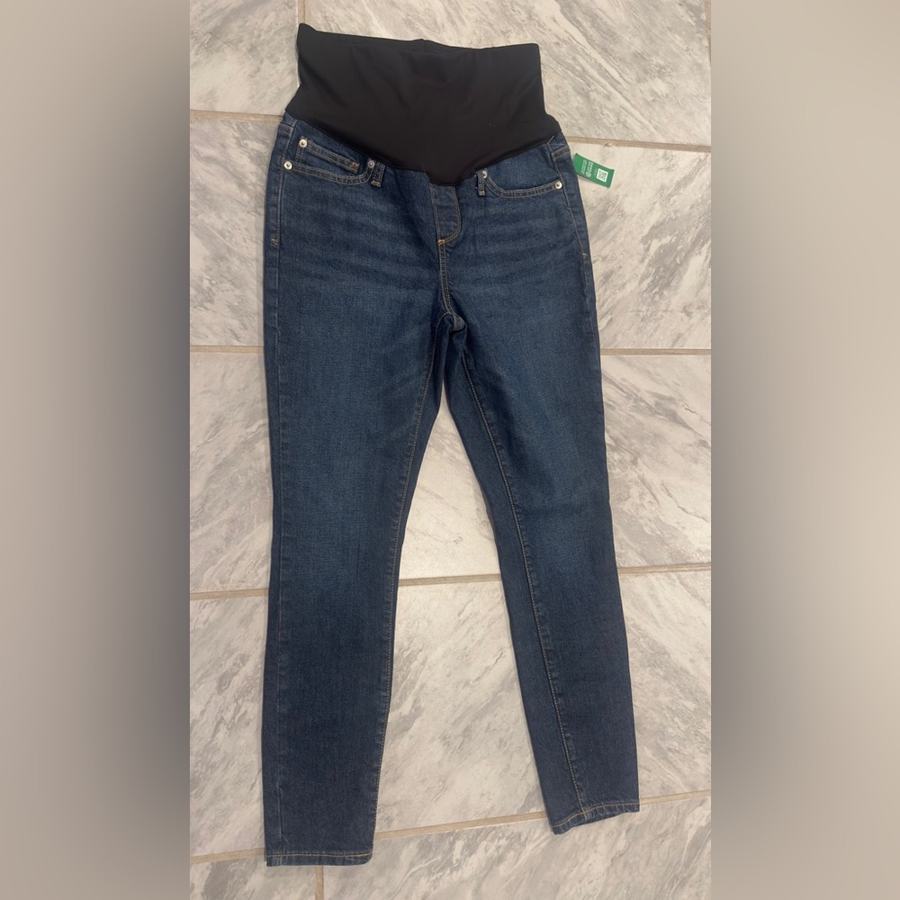 NWT Gap Maternity Womens Blue Skinny Jeans Size 8Short 29W